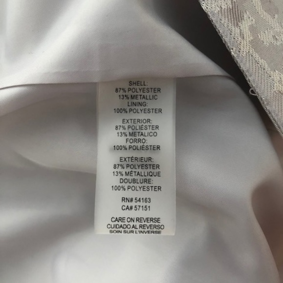 Calvin Klein Floral Metallic Oversized Blazer - Picture 6 of 7